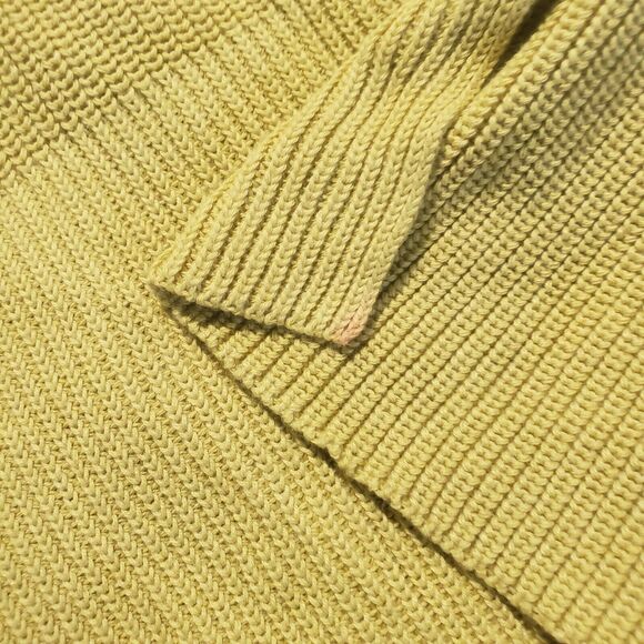 Rachel Zoe Knit Sweater Women's Medium Golden Yellow Long Sleeve V-Neck Tunic - Picture 9 of 9